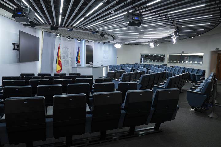 Sala donde se celebra la rueda de prensa
